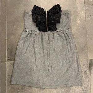 Mini Sweater Ruffle Dress